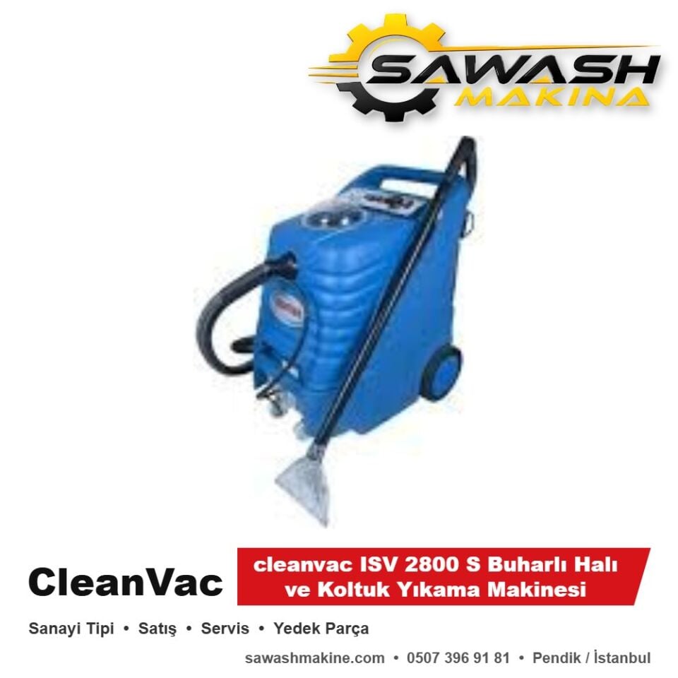 cleanvac ISV 2800 S Buharlı Halı ve Koltuk Yıkama Makinesi