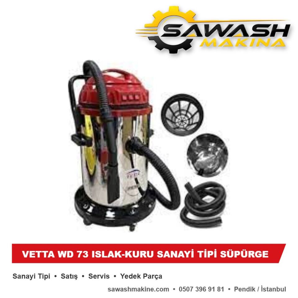 VETTA WD 73 ISLAK-KURU SANAYİ TİPİ SÜPÜRGE