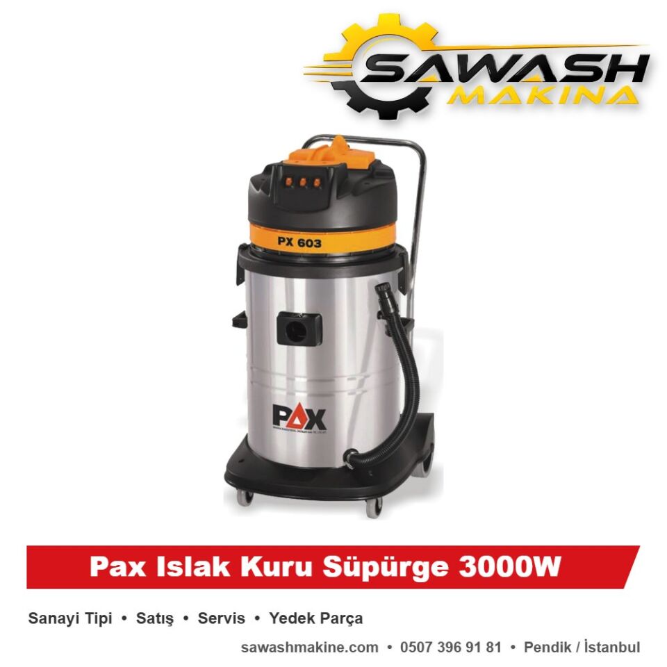 Pax Islak Kuru Süpürge 3000W