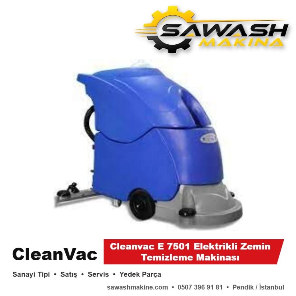 Cleanvac E 7501 Elektrikli Zemin Temizleme Makinesi