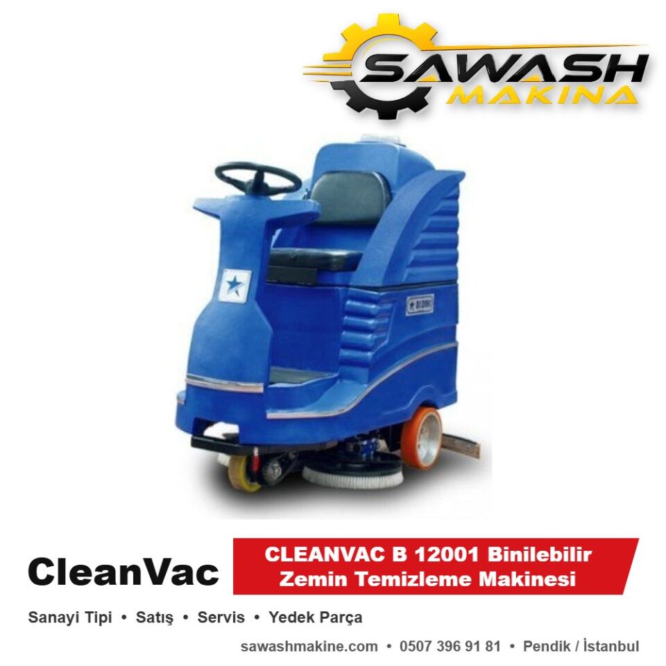 CLEANVAC B 12001 Binilebilir Zemin Temizleme Makinesi