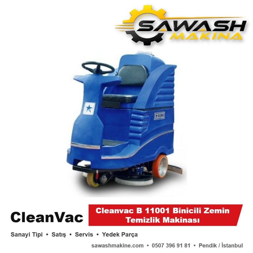 Cleanvac B 11001 Binicili Zemin Temizlik Makinesi