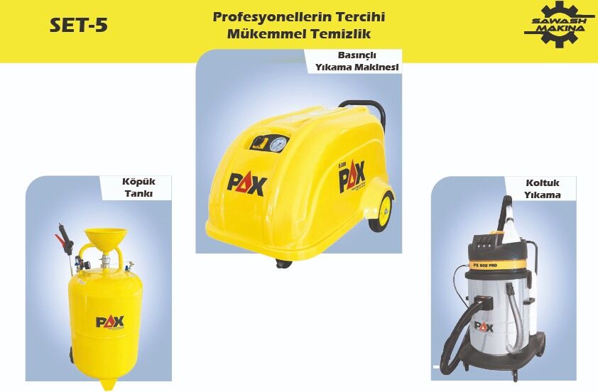 PAX Oto Yıkama Köpük Tankı 100 Lt + Süpürge Seti (3 Parça)