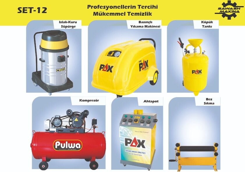 PAX Oto Yıkama ve Oto Kuaför Seti – Profesyonel Set