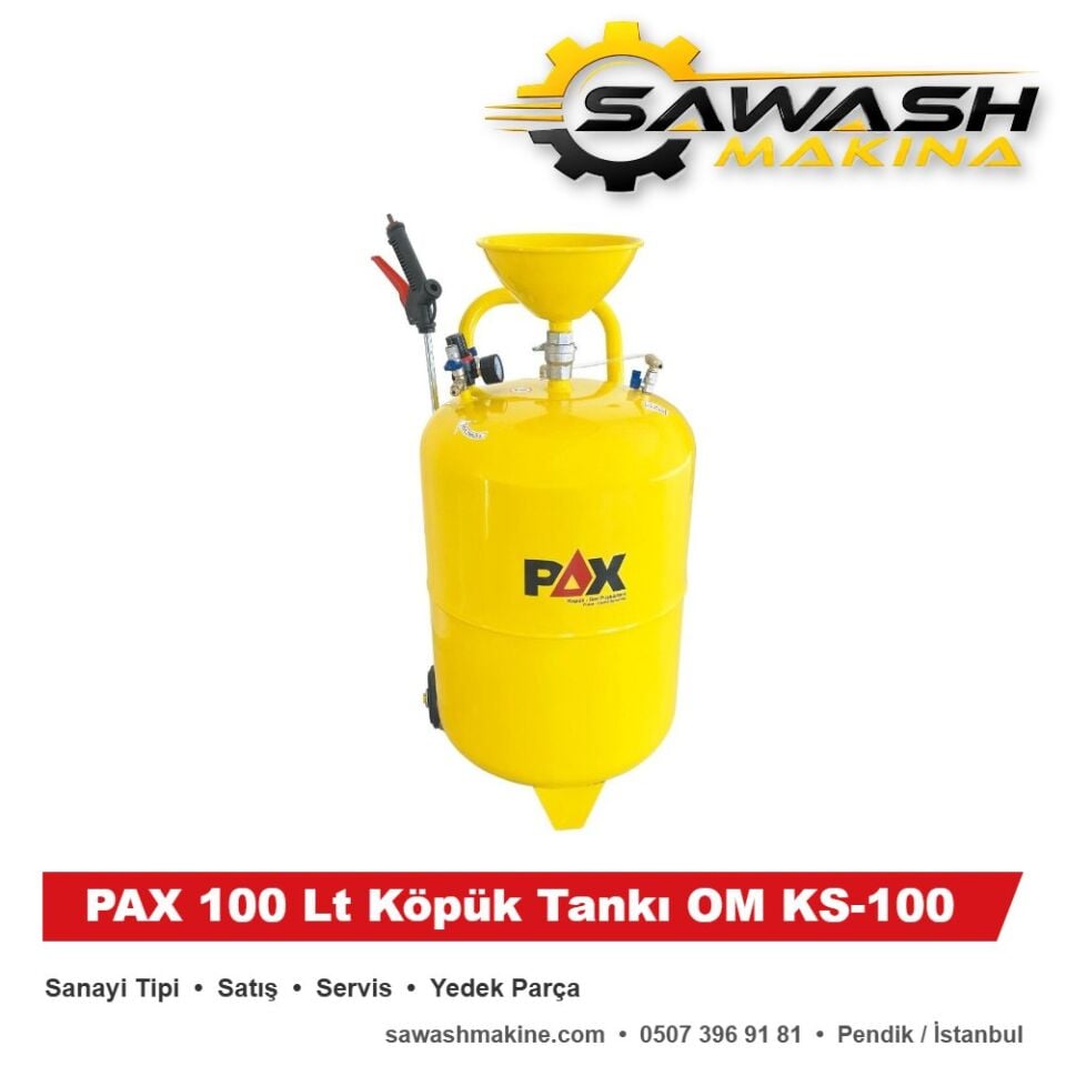 PAX 100 Lt Köpük Tankı OM KS-100