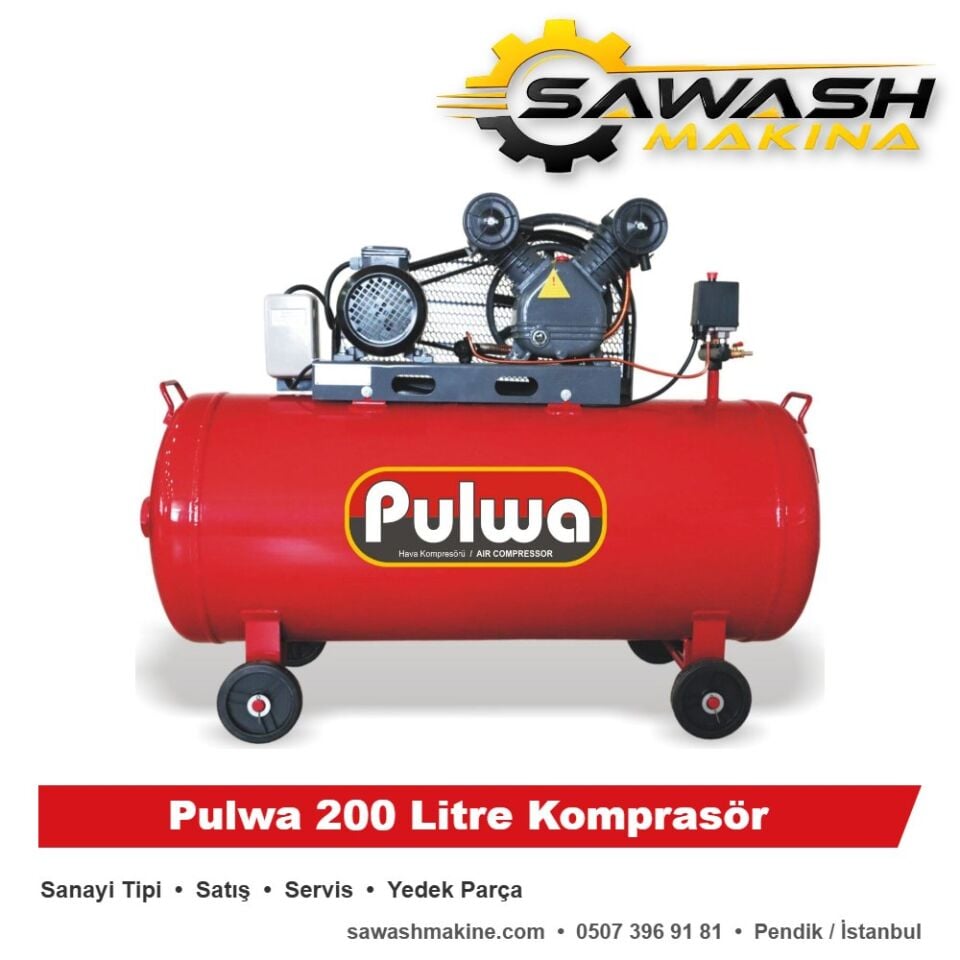 Pulwa 200 Litre Komprasör