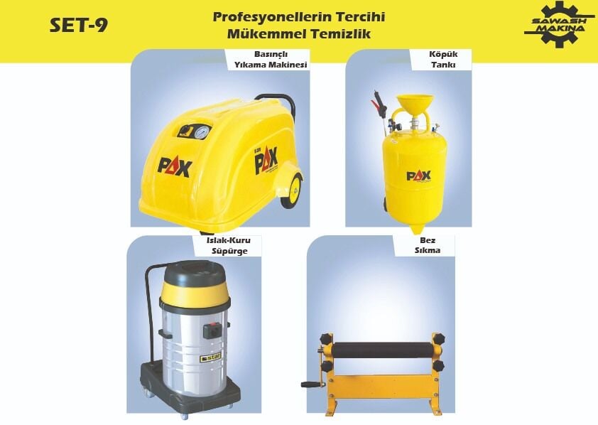 Pax Profesyonel Basınçlı Oto Yıkama Seti