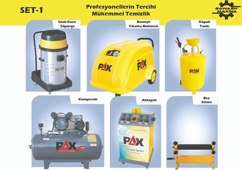 Pax Oto Yıkama ve Oto Kuaför Seti Proset4 Deterjanlı Profesyonel Set
