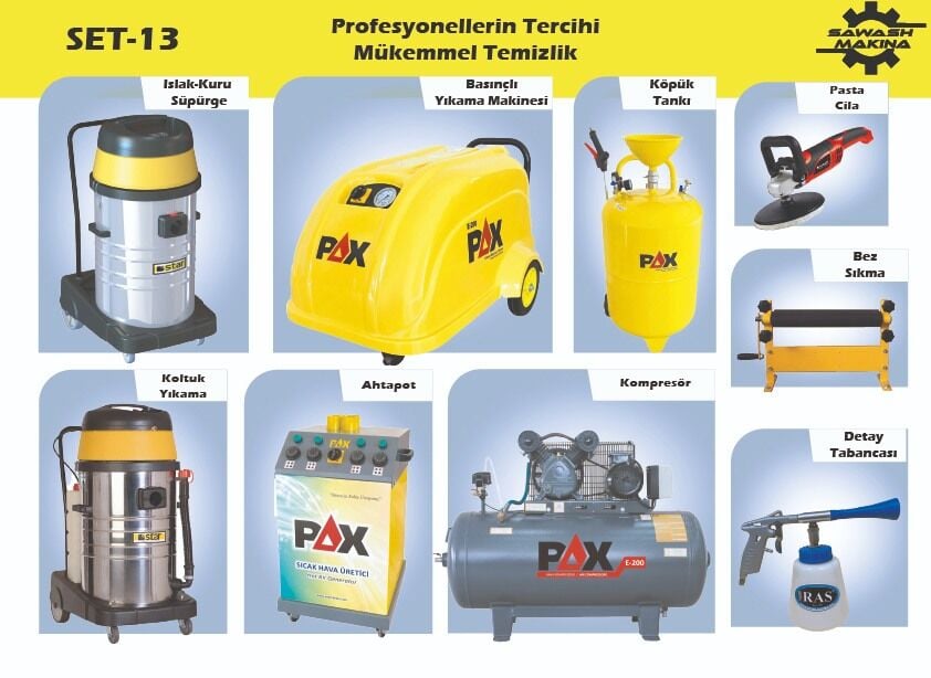 Oto Yıkama ve Oto Kuaför Seti Pro – Set 4 | Profesyonel Komple Set