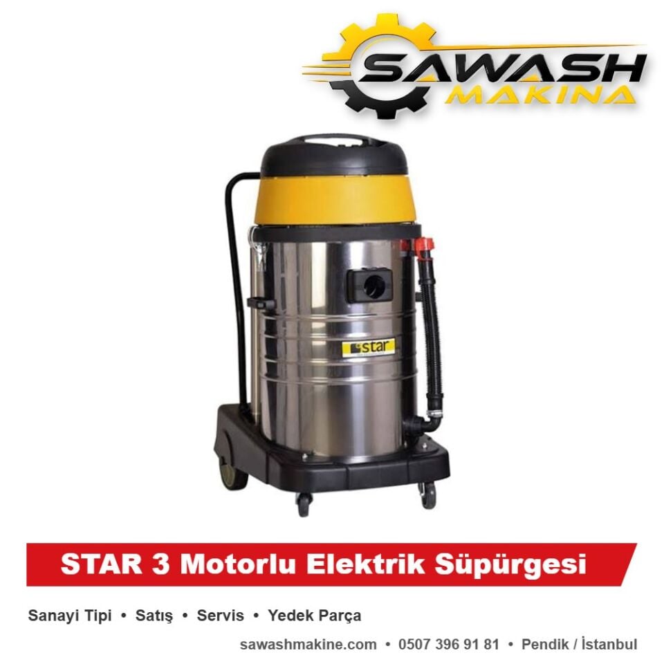 STAR 3 Motorlu Elektrik Süpürgesi