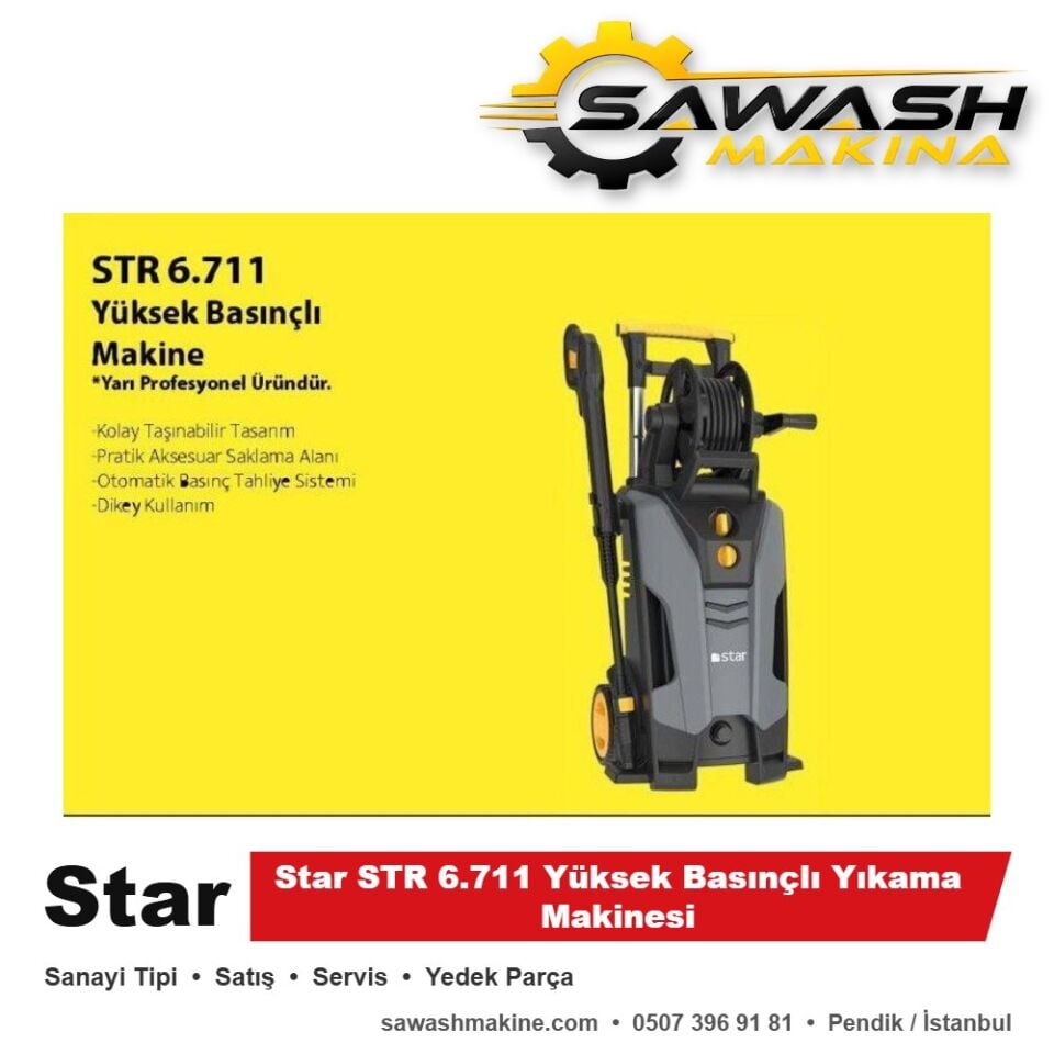 Star STR 6.711 Yüksek Basınçlı Yıkama Makinesi