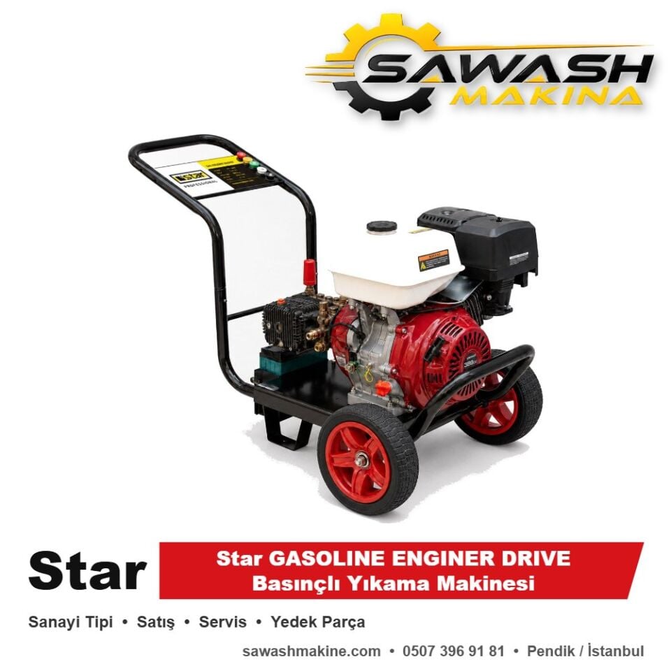 Star GASOLINE ENGINER DRIVE Basınçlı Yıkama Makinesi