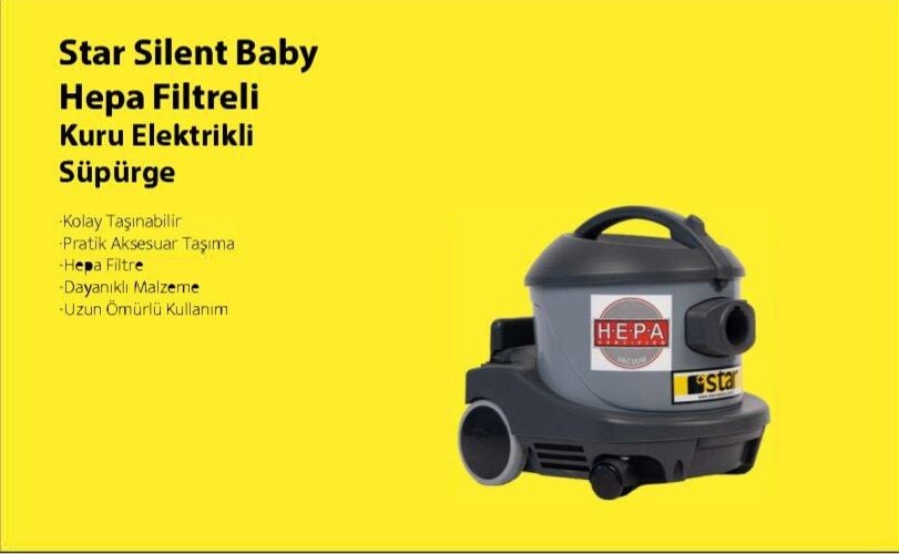 Star Silent Baby Hepa Filtreli Kuru Elektrikli Süpürge