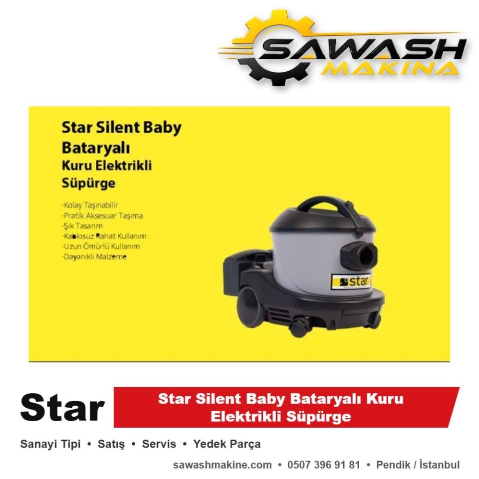 Star Silent Baby Bataryalı Kuru Elektrikli Süpürge