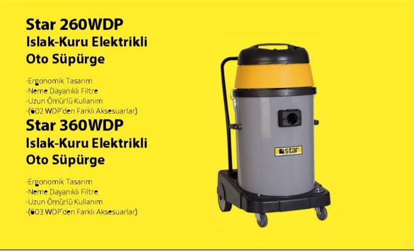 Star 360WDP Islak-Kuru Elektrikli Oto Süpürge