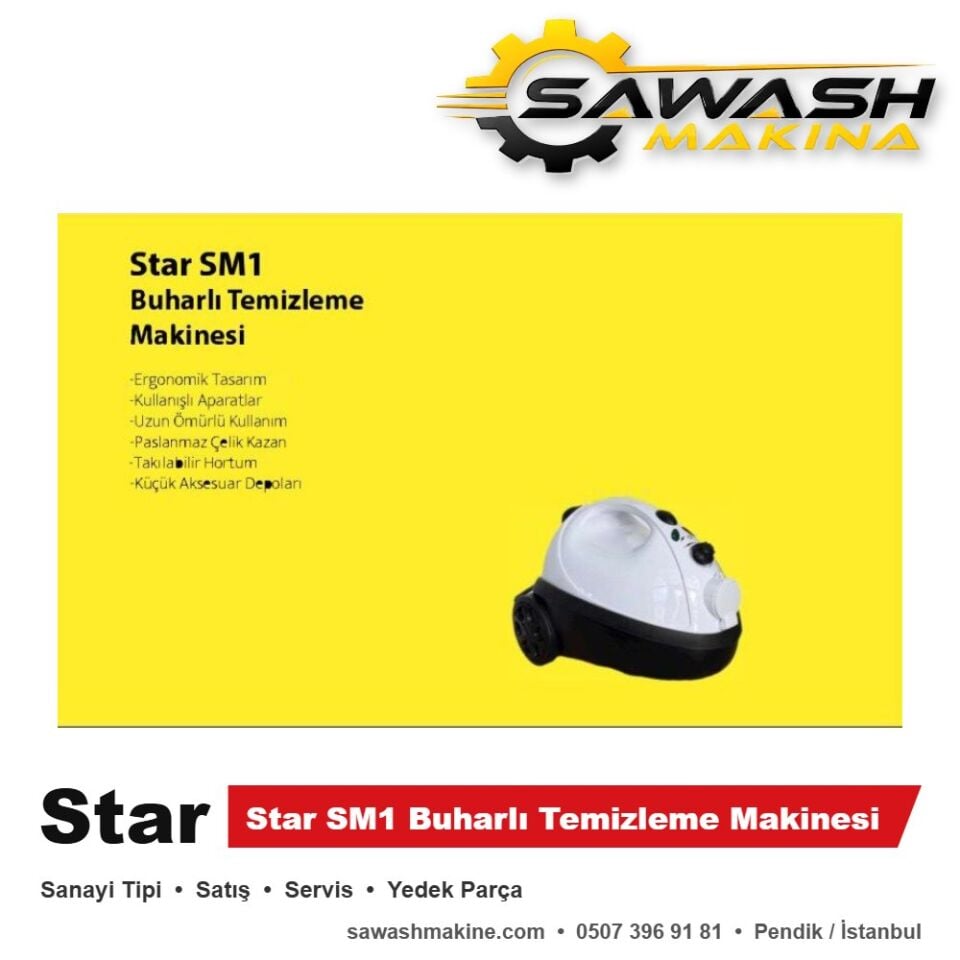 Star SM1 Buharlı Temizleme Makinesi