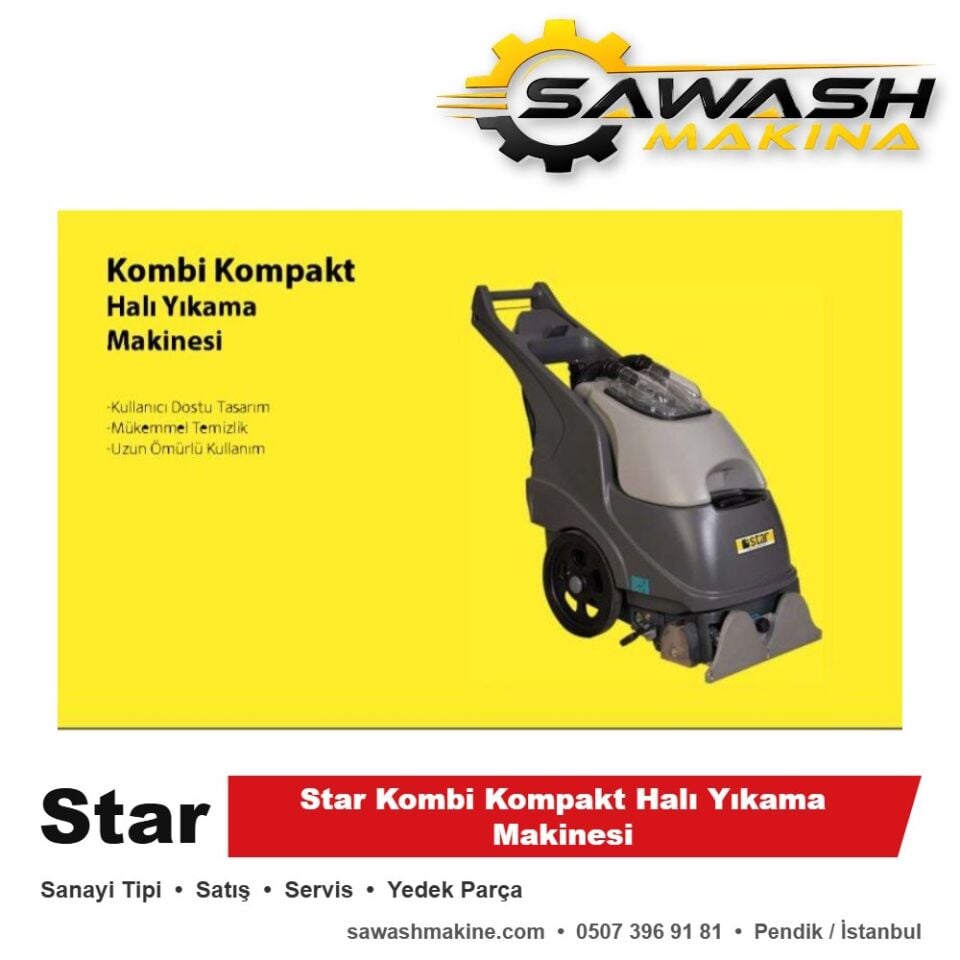 Star Kombi Kompakt Halı Yıkama Makinesi
