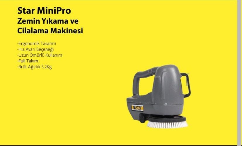 Star MiniPro Zemin Yıkama ve Cilalama Makinesi