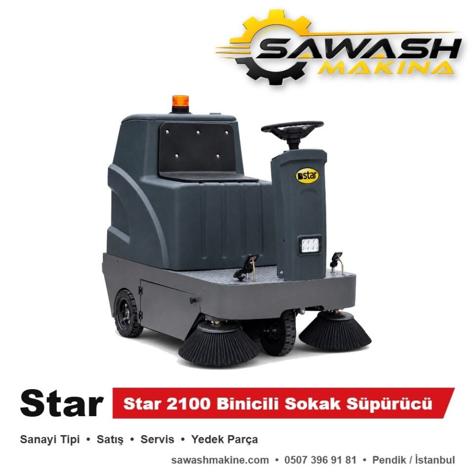 Star 2100 Binicili Sokak Süpürücü