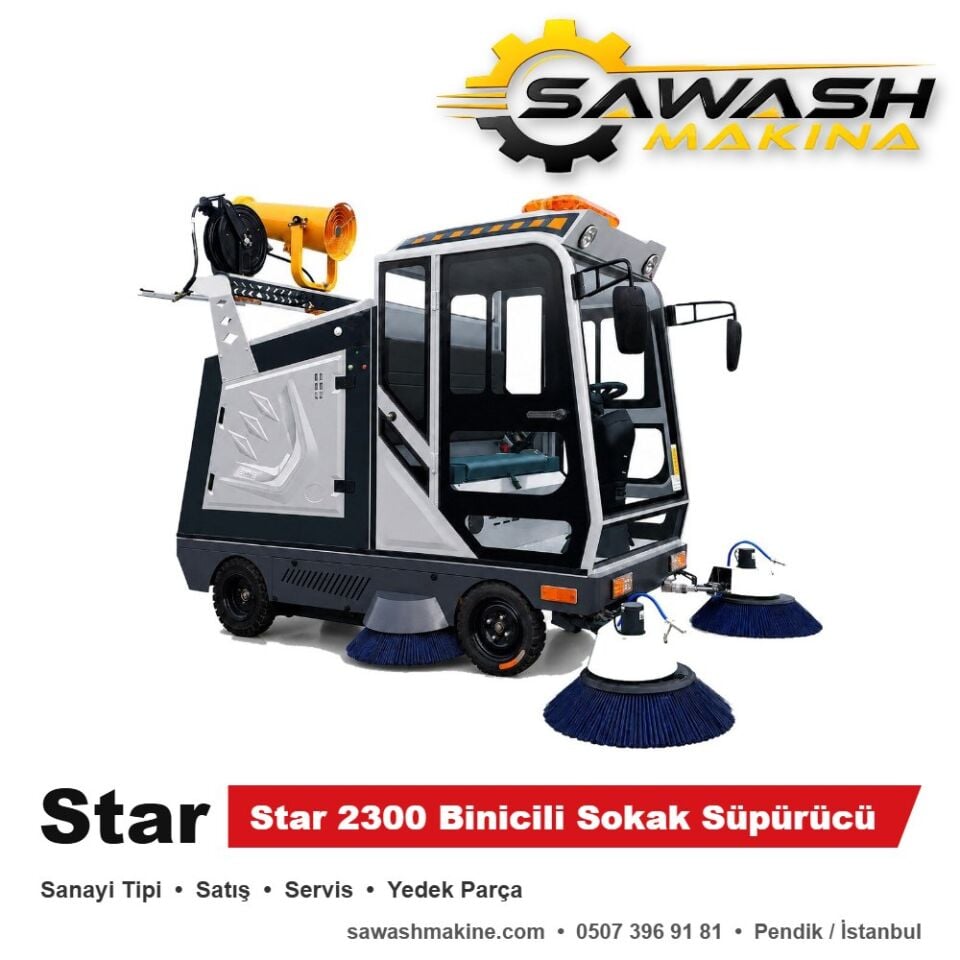 Star 2300 Binicili Sokak Süpürücü