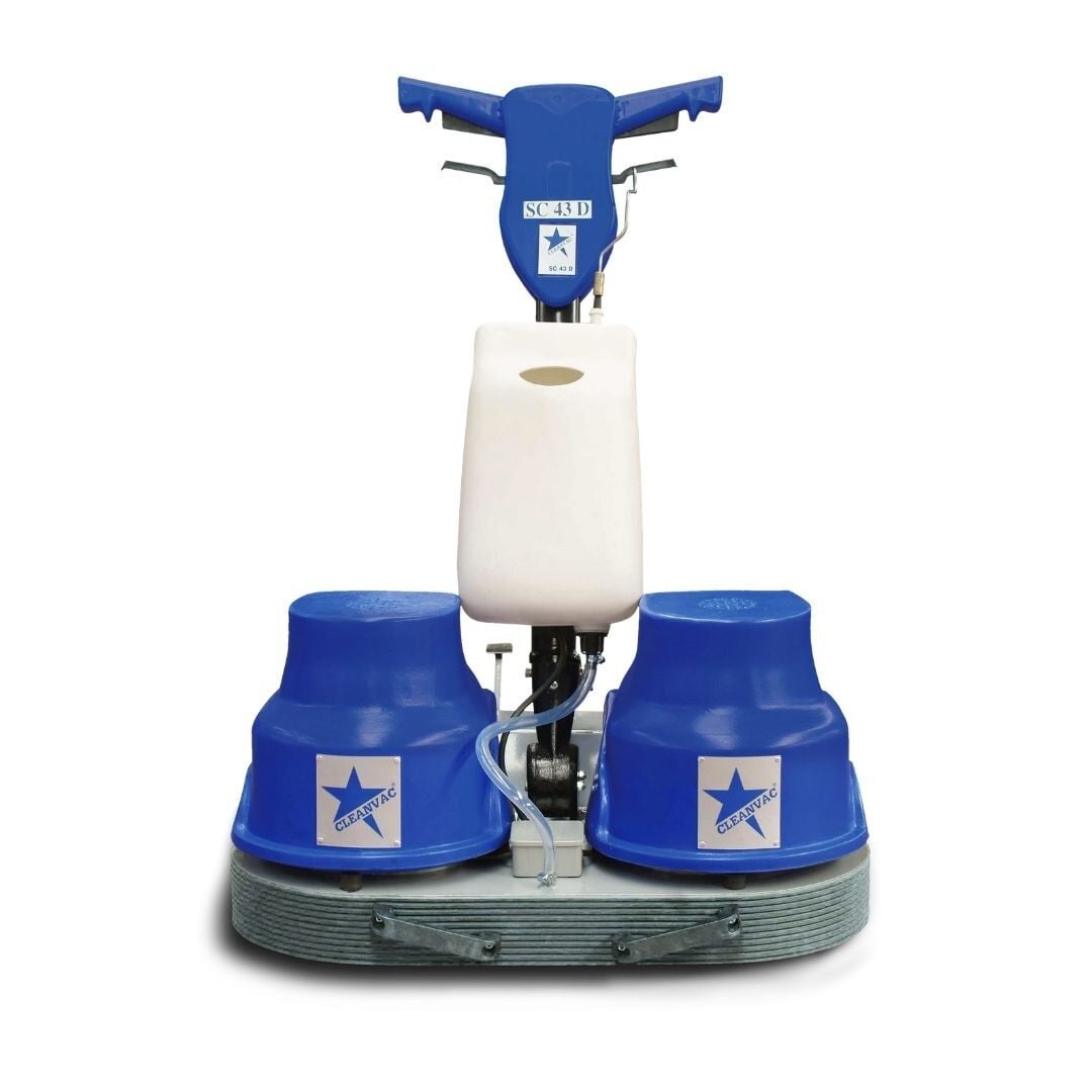 Cleanvac SC 43D Çift Motorlu Manuel Halı Yıkama ve Cilalama Makinesi