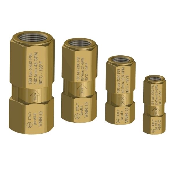 PA VNR - O Brass check valve Akış Regülatör Valfi