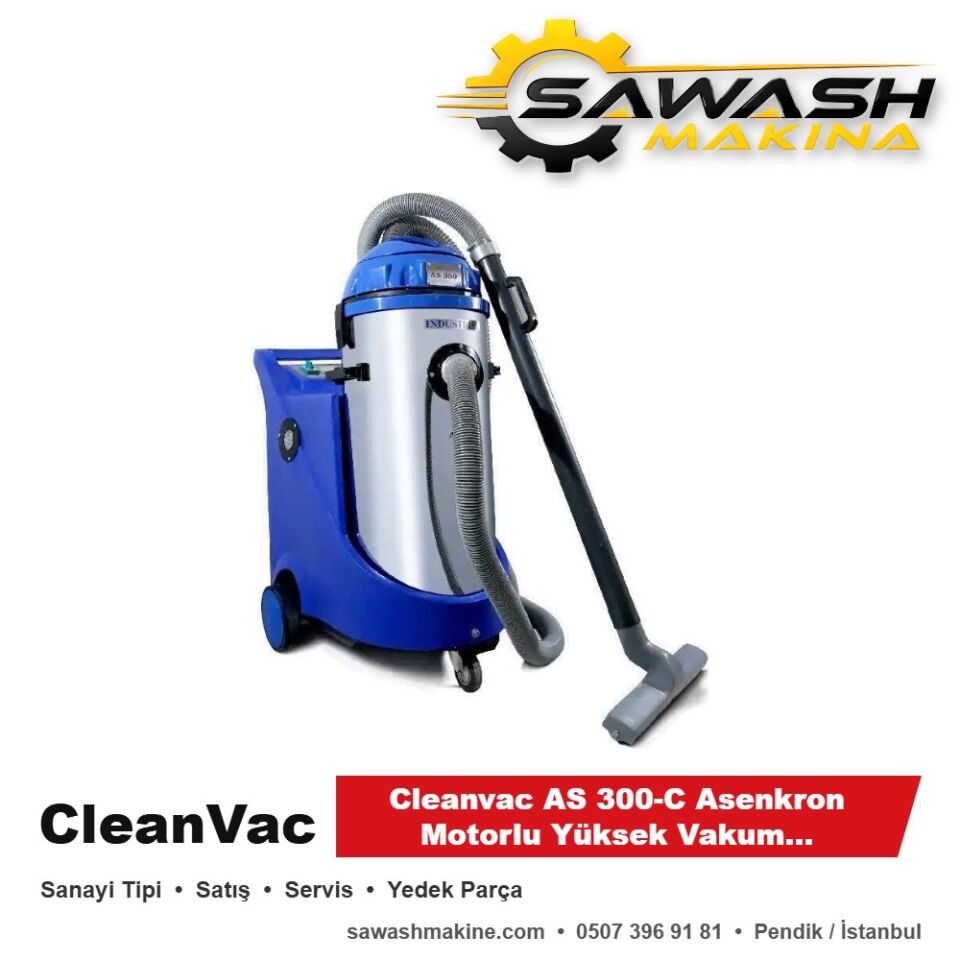 Cleanvac AS 300-C Asenkron Motorlu Yüksek Vakum Makinesi (Oto Kuaför)