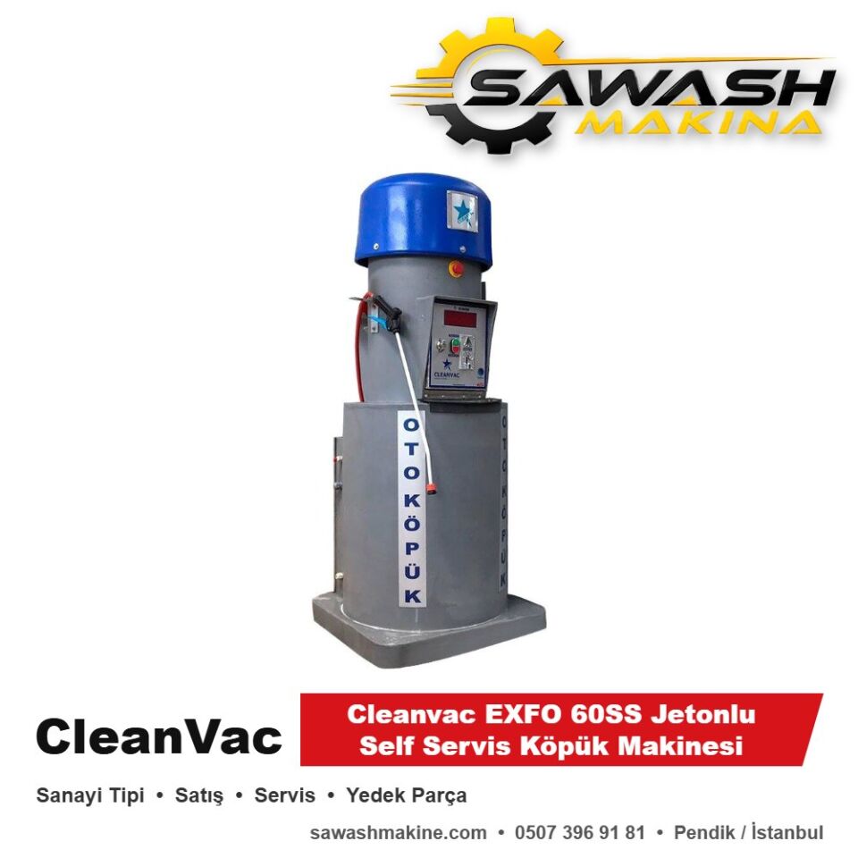 Cleanvac EXFO 60SS Jetonlu Self Servis Köpük Makinesi