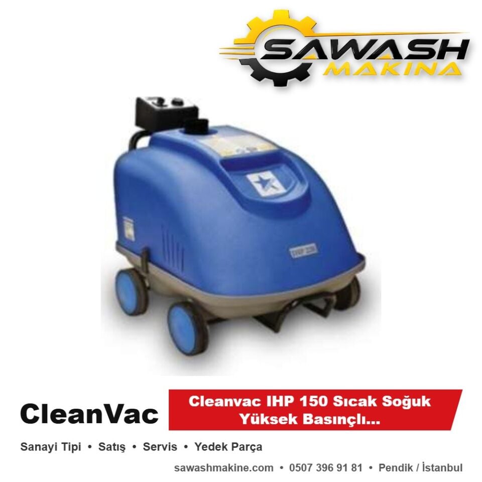 Cleanvac IHP 150 Sıcak Soğuk Yüksek Basınçlı Yıkama Makinesi