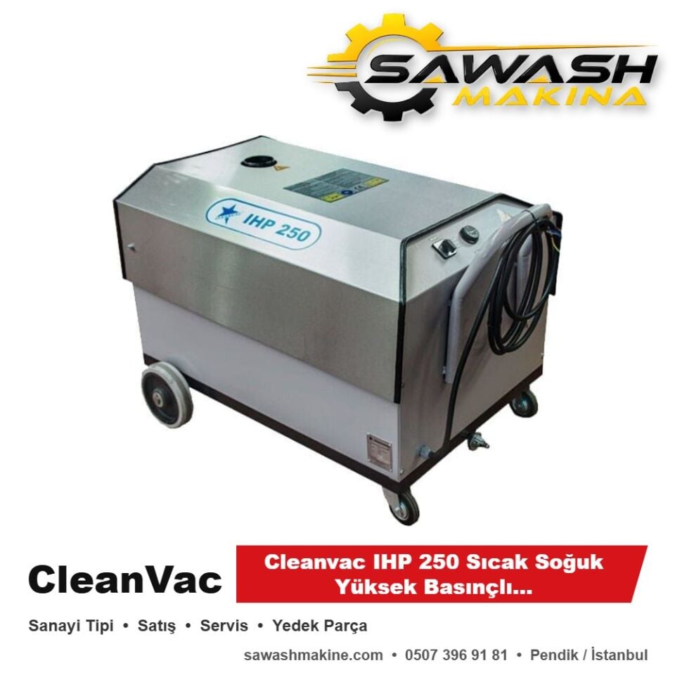 Cleanvac IHP 250 Sıcak Soğuk Yüksek Basınçlı Yıkama Makinesi
