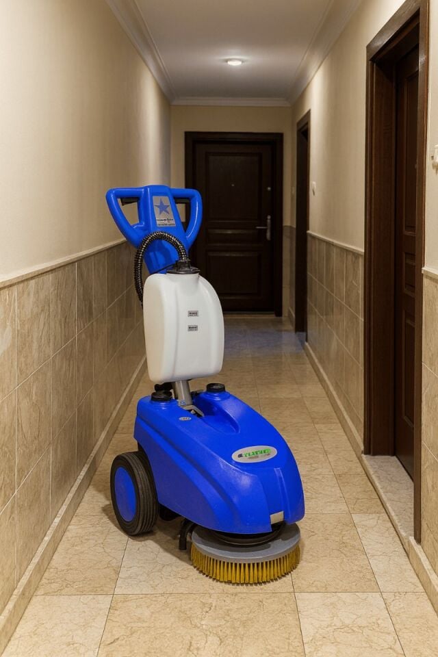 Cleanvac BSC 42 Akülü Dar Alan Zemin Temizleme Makinesi