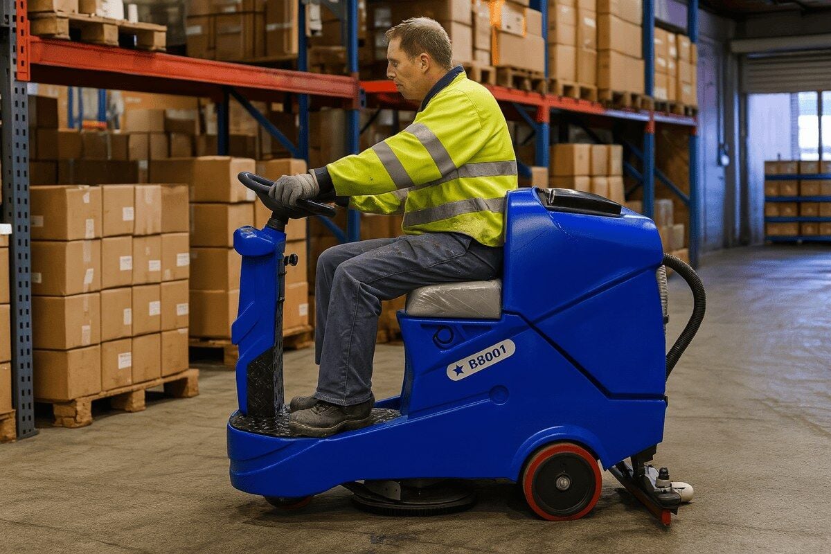 Cleanvac B 8001 Binicili Zemin Temizleme Makinesi