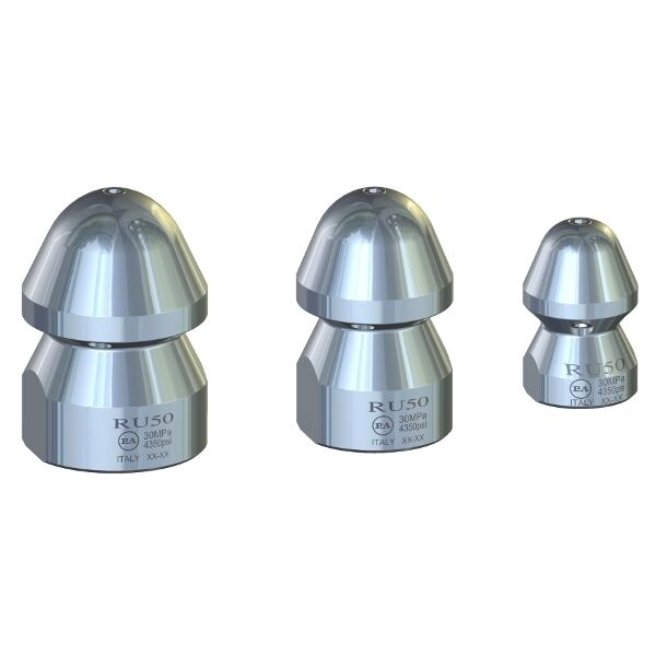 PA RU - Drain cleaning zinc-plated steel nozzle Kumlama / Kanal Açma Nozulu