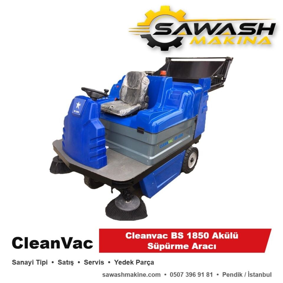 Cleanvac BS 1850 Akülü Süpürme Aracı