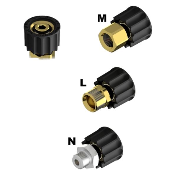 PA AR1 - ''B'' Coupler M22 - 3 pcs. - Ø15mm -Bsp Vidalı Hızlı Kaplin
